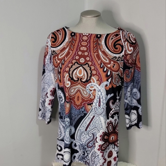 ❤️CLEO Abstract Design Womens Top - Picture 3 of 9